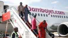 Jambojet revs engines as it readies for local flights