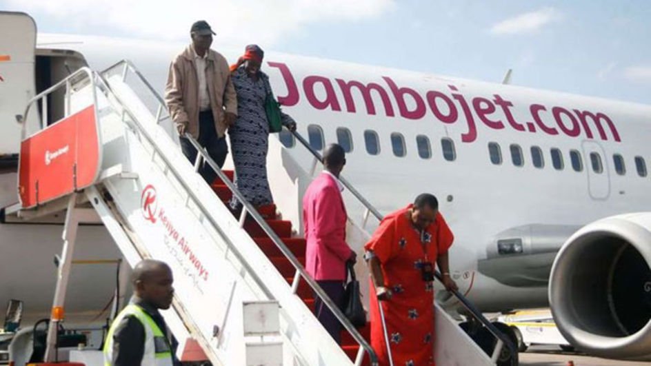 Jambojet revs engines as it readies for local flights