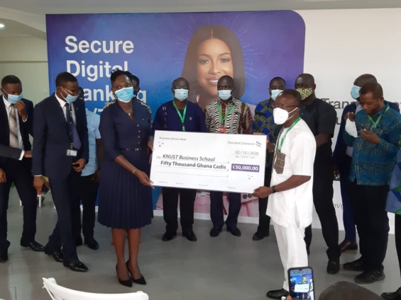 Standard Chartered Bank donates cash and equipment to KNUST