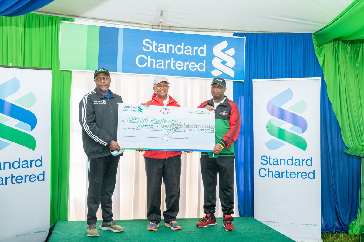 Standard Chartered Bank partners with KipKeino Foundation to offer athletes relief