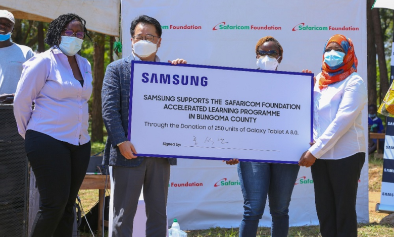 Samsung Partners with Safaricom Foundation to Support Accelerated Learning Program In Bungoma County