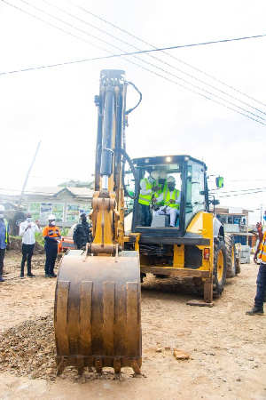 Tarkwa Nsuaem MP cuts sod for construction of Nsuta Junction-Tamso Estate Junction road