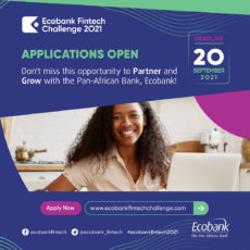 The 2021 edition of the Ecobank Fintech Challenge now open for applicants