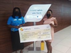 Saham Insurance presents ¢468,493.13 to two victims of Makola fire incident
