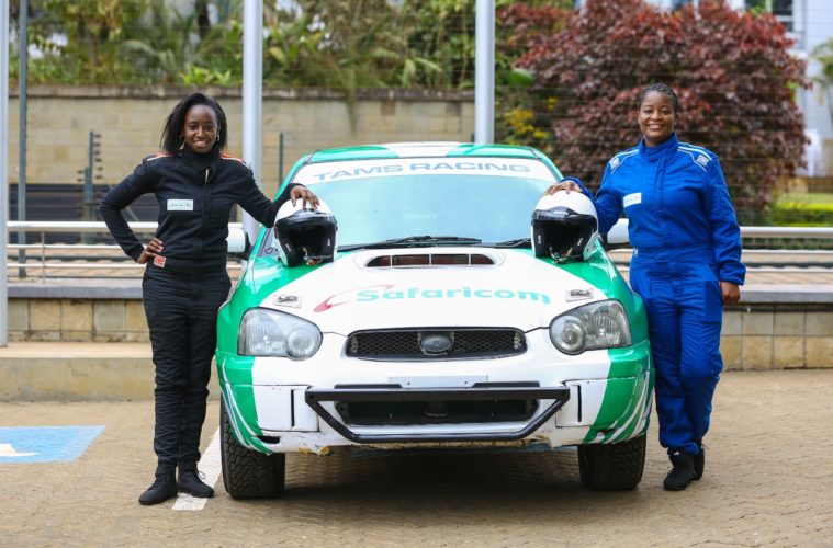 Safaricom sponsors Maxine Wahome to the tune of Ksh. 1 million as she takes part in the Kenya Rally Championship in Voi