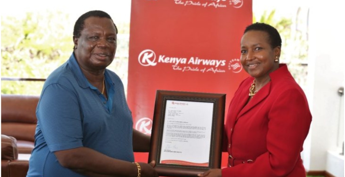 Kenya Airways Gifts Francis Atwoli a Free Business Class Return Ticket to a Destination of His Choice