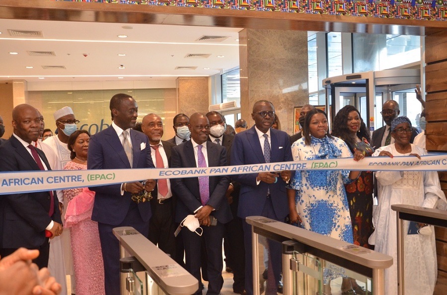 Lagos State Governor unveils Ecobank Pan African Centre, lauds bank’s smart building initiative