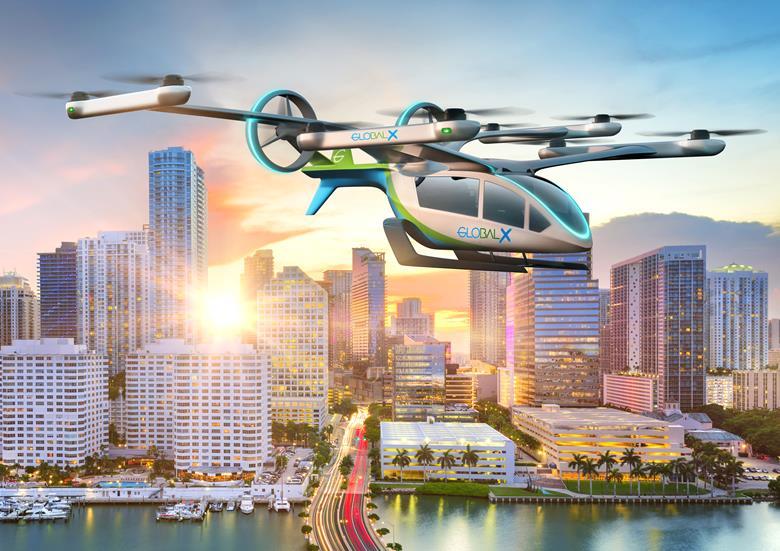 GlobalX to buy 200 Eve air taxis, plans South Florida operations